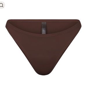 SKIMS Swim Mid Dipped Bottoms in Cocoa Size Medium